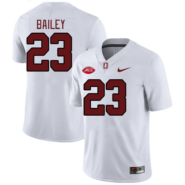 Men #23 David Bailey Stanford Cardinal 2024 ACC Conference College Football Jerseys Stitched-White